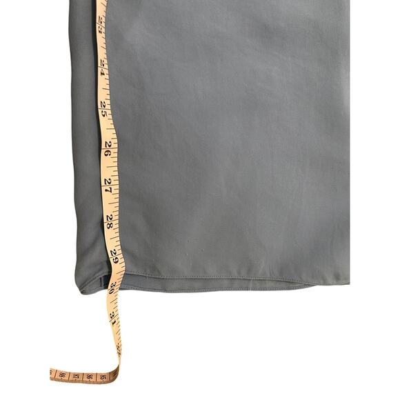 Theory 100% Silk Split Hem Wide Leg Side Striped Trousers, Light Blue, Size M - Picture 7 of 9